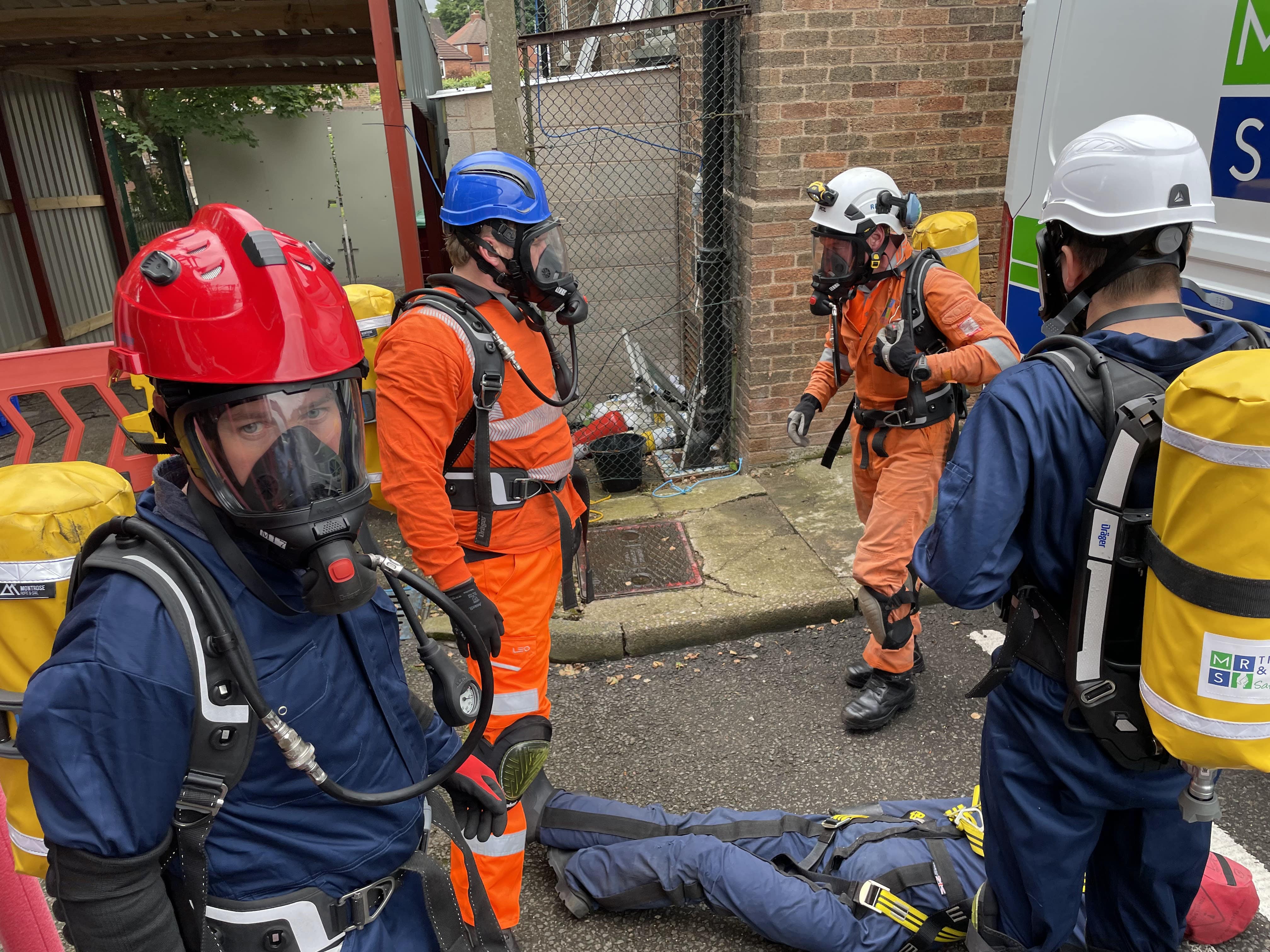 Exercise using the long duration breathing apparatus BG ProAir