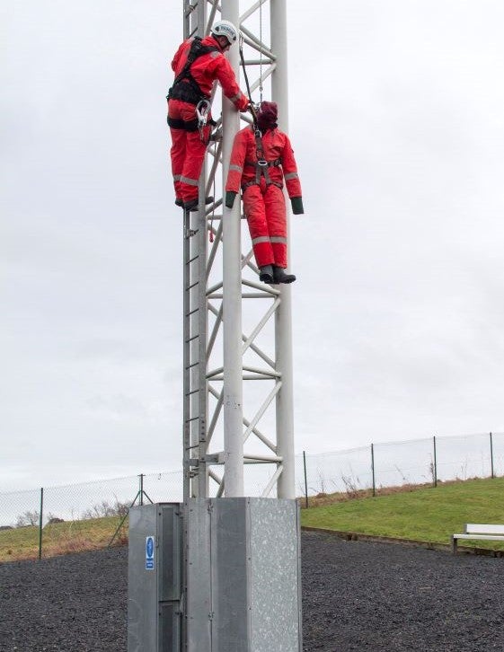 COVID-19 safe working at height training with a mannequin 
