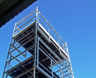 Advanced freestanding guard rail system (AGR) in place
