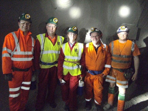 an underground trip to see standards in action – where a tour of the hot and humid chamber took place