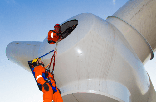 Practical GWO Training Courses on a Wind Turbine 