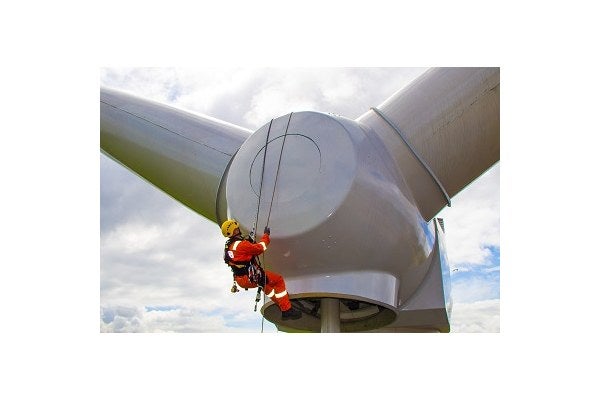 Practical training using our wind turbine facility