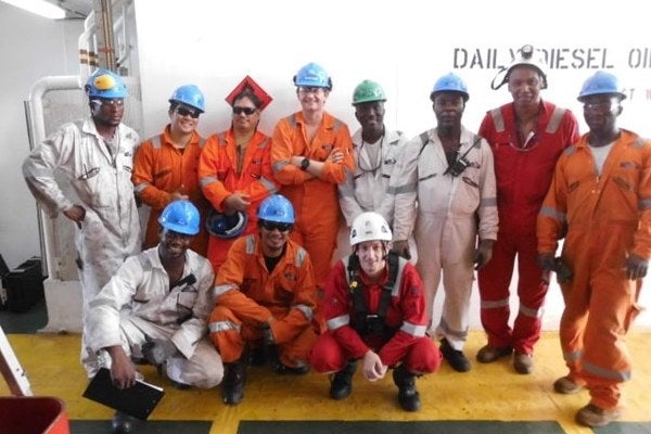 The MRS Training & Rescue team with Modec on board the FPSO