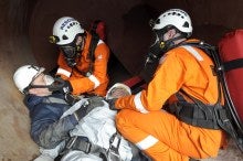 2 Rescue Providers with Breathing Apparatus 