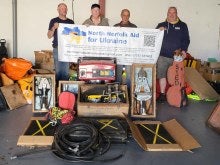 Emergency hydraulic cutting and lifting equipment and generator donated to North Norfolk Aid for Ukraine